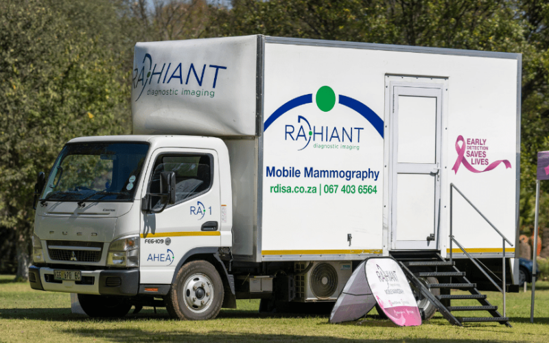 Radhiant Mobile Mammography van for mammograms